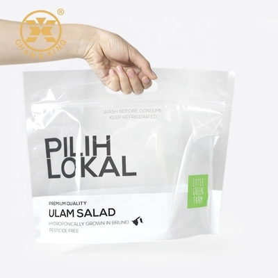 O empacotamento do OEM Logo Zip Lock Dry Fruit ensaca a alface o plástico de empacotamento que do vegetal se levanta