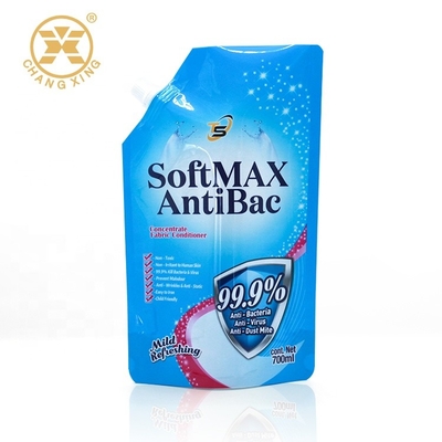 saco de empacotamento detergente líquido do malote do pó do LDPE de 250ml 5L com bico