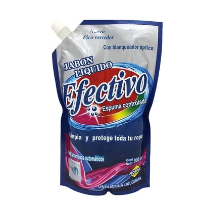 malote de Tanding do emoliente da tela de 2L 5L com o saco detergente líquido do LDPE do bico